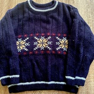 Toddler Snowflake Knit Sweater - Size 24 Months